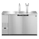 Hoshizaki DD59-S 59 1/2" Kegerator Beer Dispenser w/ (2) Keg Capacity - (2) Columns, Stainless, 115v thumbnail 2