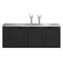 Hoshizaki DD95 95 1/2" Kegerator Beer Dispenser w/ (5) Keg Capacity - (2) Columns, Black, 115v thumbnail 2
