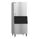 Hoshizaki KM-1100MWJ/B-1300SS 1073 lb KM Series Crescent Cube Ice Machine w/ Bin - 1304 lb Storage, Water Cooled, 208-230v thumbnail 2