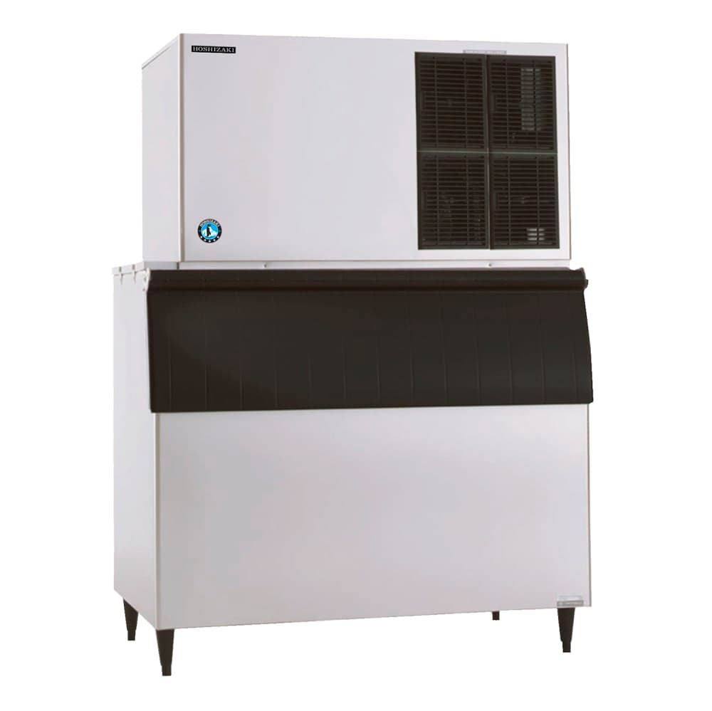 Hoshizaki KM-1301SAJ/B-900SF/HS-2032 1365 lb KM Series Crescent Cube Ice Machine w/ Bin - 900 lb Storage, Air Cooled, 208-230v