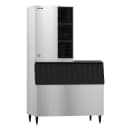 Hoshizaki KM-1340MAJ/B-900SF/HS-2035 1275 lb KM Series Crescent Cube Ice Machine w/ Bin - 900 lb Storage, Air Cooled, 208-230v thumbnail 2
