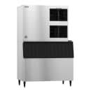 Hoshizaki KM-1900SAJ/B-900SF/HS-2032 1875 lb KM Series Crescent Cube Ice Machine w/ Bin - 900 lb Storage, Air Cooled, 208-230v thumbnail 2