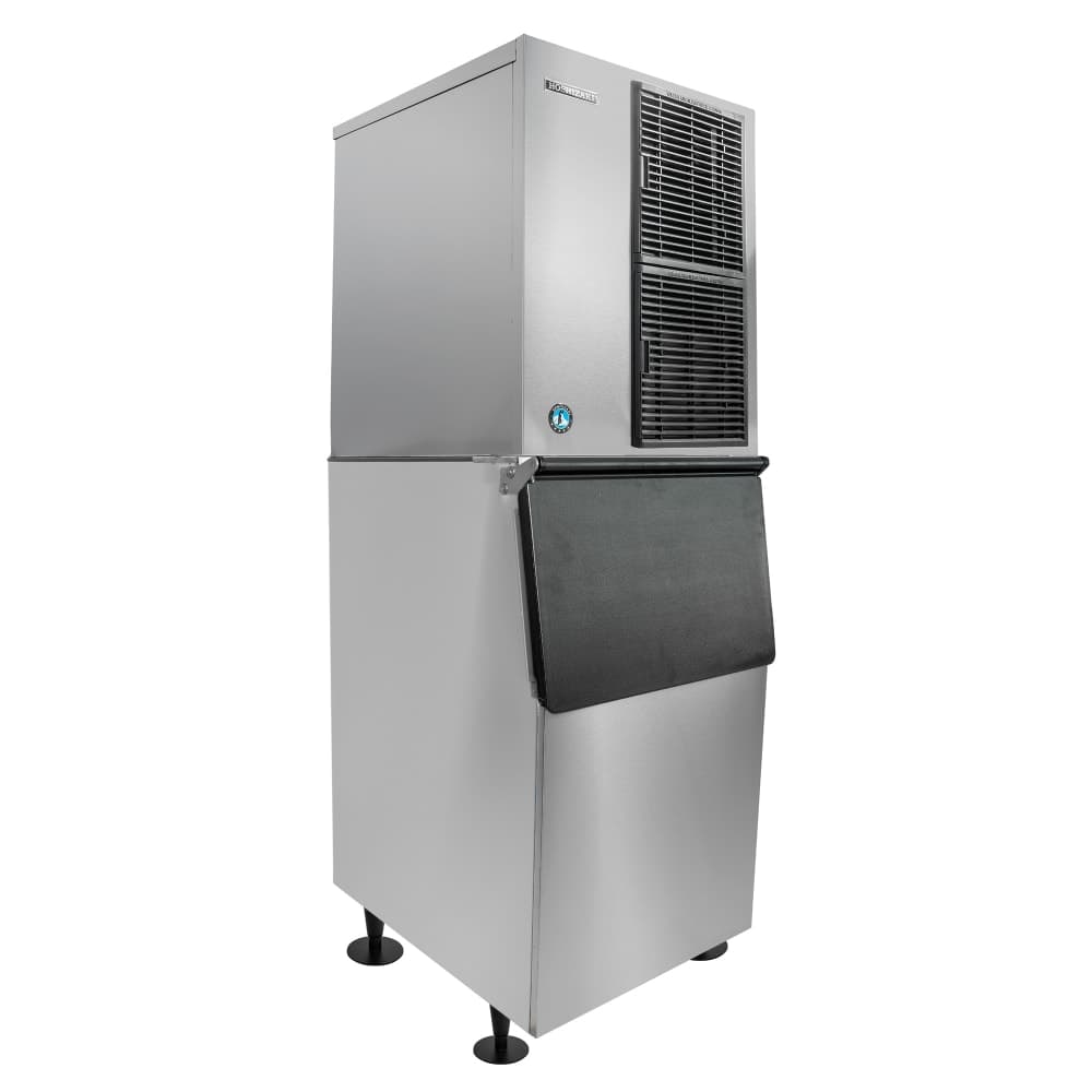 Hoshizaki KM-350MAJ/B-300SF 489 lb Slim-Line Crescent Cube Ice Machine w/ Bin - 300 lb Storage, Air Cooled, 115v
