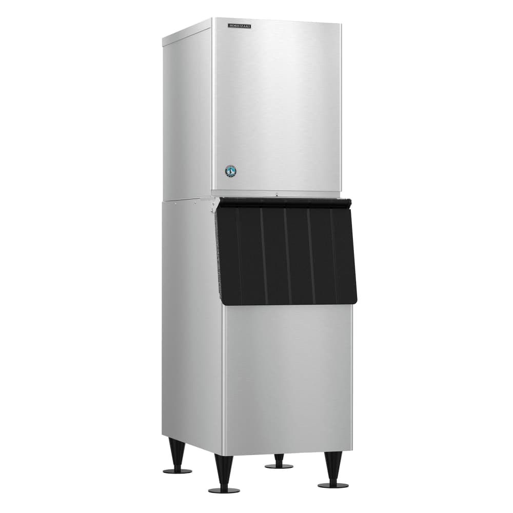 Hoshizaki KM-660MWJ/B-300SF 647 lb KM Series Crescent Cube Ice Machine w/ Bin - 300 lb Storage, Water Cooled, 115v