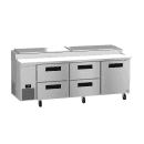 Hoshizaki PR93B-D4 93" Steelheart Pizza Prep Table w/ Refrigerated Base, 115v thumbnail 3