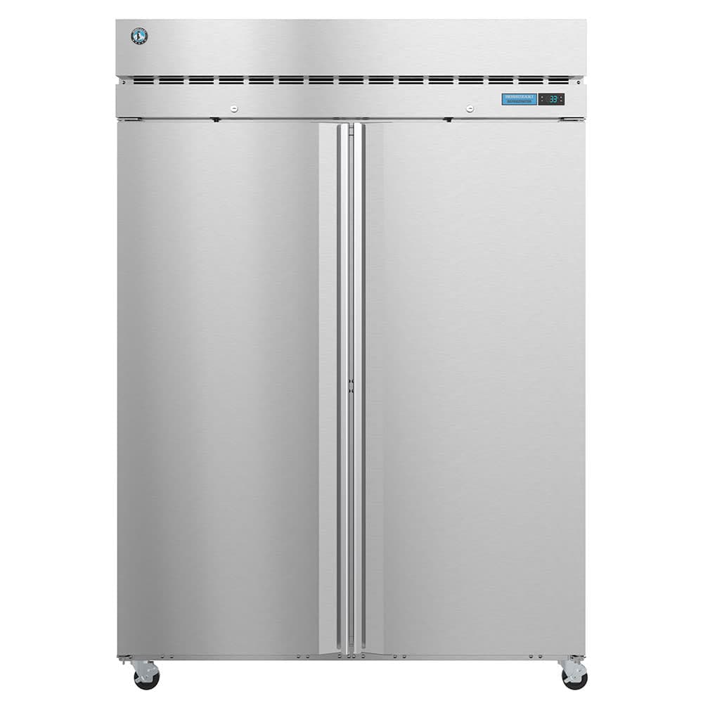 Hoshizaki R2A-FS Steelheart 55" Two Section Reach In Refrigerator, (2) Left/Right Hinge Solid Doors, 115v