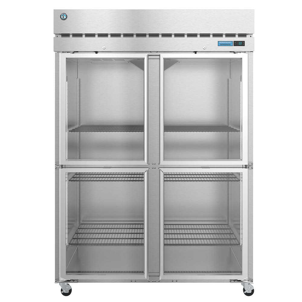 Hoshizaki R2A-HG Steelheart 55" Two Section Reach In Refrigerator, (4) Left/Right Hinge Glass Doors, 115v