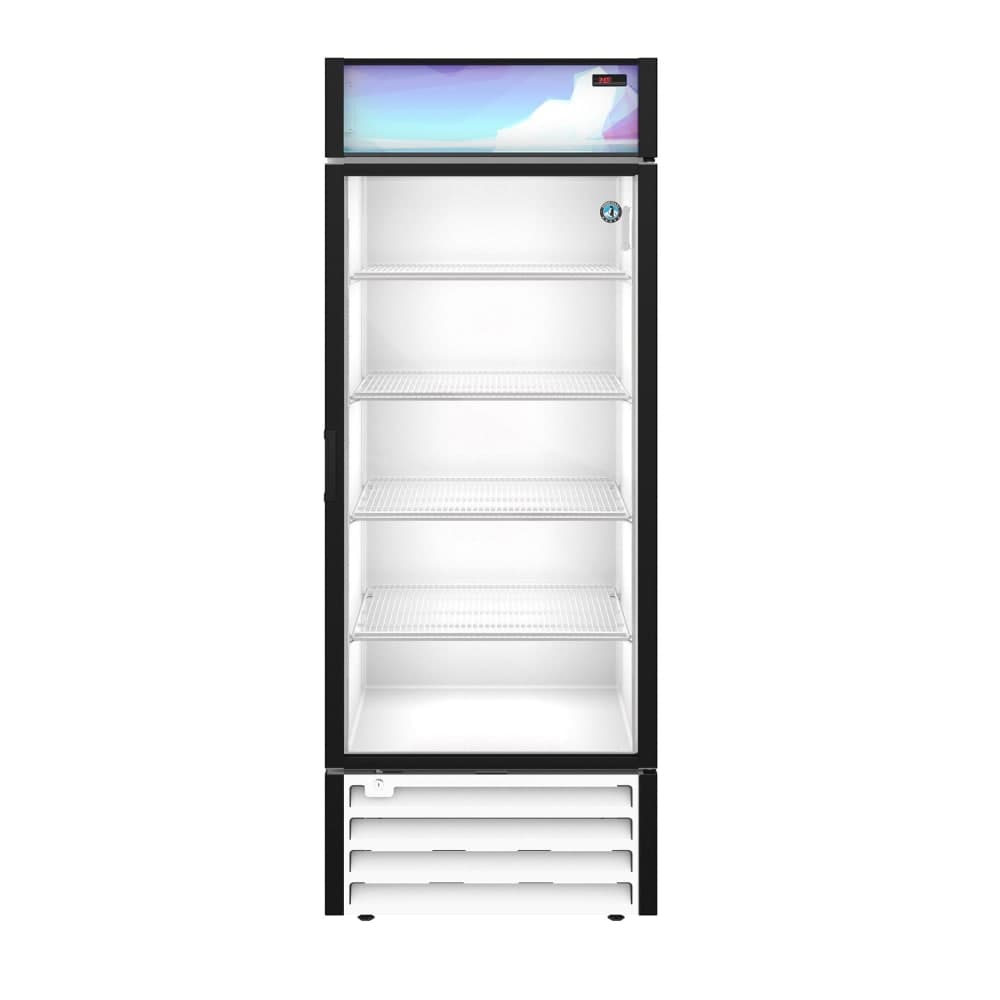 Hoshizaki RM-26-HC-WHT 29 3/4" RM Series One Section Glass Door Merchandiser - (1) Right Hinge Door, White, 115v