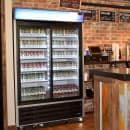 Hoshizaki RM-45-SD-HC 51" RM Series Two Section Glass Door Merchandiser - (2) Sliding Doors, Silver, 115v thumbnail 4