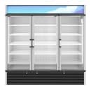 Hoshizaki RM-65-HC 78" RM Series Three Section Glass Door Merchandiser - (3) Left/Right Hinge Doors, Silver, 115v thumbnail 2