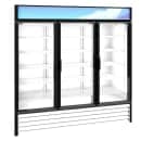 Hoshizaki RM-65-HC-WHT 78" RM Series Three Section Glass Door Merchandiser - (3) Left/Right Hinge Doors, White, 115v thumbnail 3