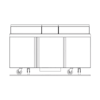 Hoshizaki SR60B-12M 60" Steelheart Mega Top Sandwich/Salad Prep Table w/ Refrigerated Base, 115v thumbnail 6