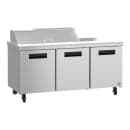 Hoshizaki SR72B-12 72" Steelheart Sandwich/Salad Prep Table w/ Refrigerated Base, 115v thumbnail 3