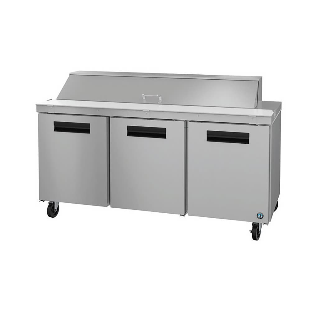 Hoshizaki SR72B-18 72" Steelheart Sandwich/Salad Prep Table w/ Refrigerated Base, 115v