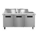Hoshizaki SR72B-24M 72" Steelheart Mega Top Sandwich/Salad Prep Table w/ Refrigerated Base, 115v thumbnail 2