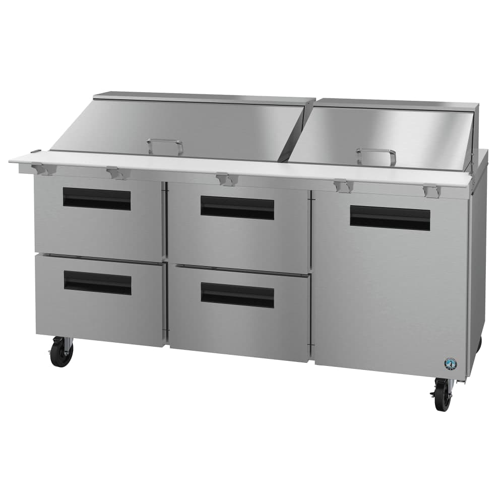 Hoshizaki SR72B-30MD4 72" Steelheart Mega Top Sandwich/Salad Prep Table w/ Refrigerated Base, 115v