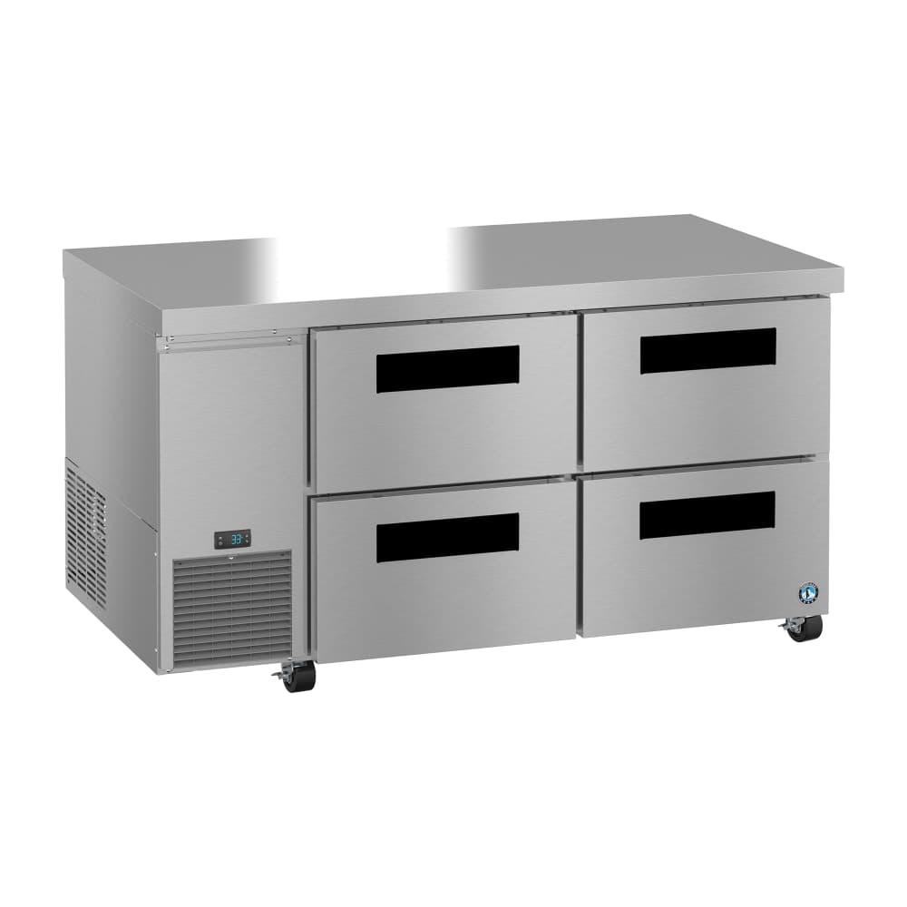 Hoshizaki ULR60B-D4 60" Steelheart Undercounter Refrigerator w/ (2) Sections & (4) Drawers, 115v