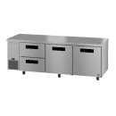 Hoshizaki ULR93B-D2 93" Steelheart Undercounter Refrigerator w/ (3) Sections, (2) Doors & (2) Drawers, 115v thumbnail 3