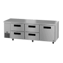 Hoshizaki ULR93B-D4 93" Steelheart Undercounter Refrigerator w/ (3) Sections, (1) Door & (4) Drawers, 115v thumbnail 3