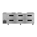Hoshizaki ULR93B-D6 93" Steelheart Undercounter Refrigerator w/ (3) Sections & (6) Drawers, 115v thumbnail 2