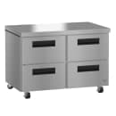 Hoshizaki UR48B-D4 48" W Undercounter Refrigerator w/ (2) Sections & (4) Drawers, 115v thumbnail 3