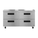 Hoshizaki UR60B-D4 60" W Undercounter Refrigerator w/ (2) Sections & (4) Drawers, 115v thumbnail 2