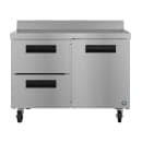 Hoshizaki WR48B-D2 48" W Worktop Refrigerator w/ (2) Sections, (1) Door & (2) Drawers, 115v thumbnail 2
