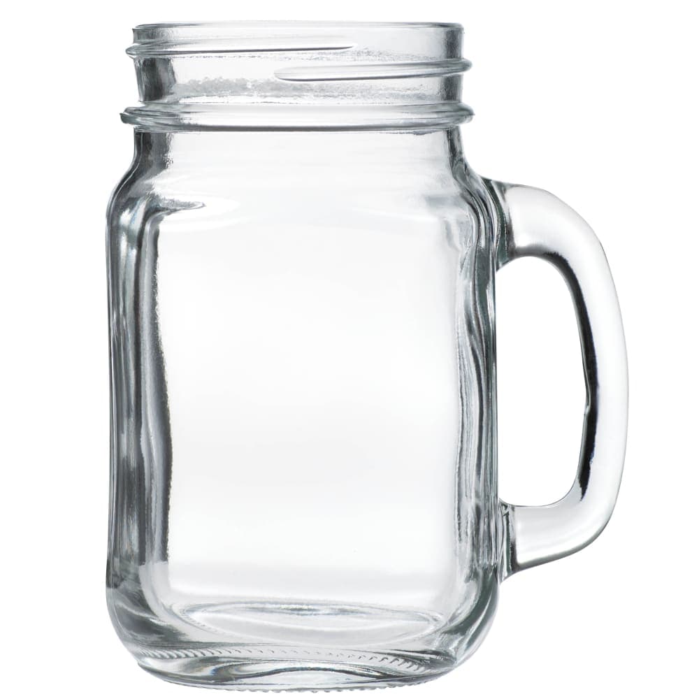 Arcoroc FK203 16 1/2 oz Glass Mason Jar w/ Handle