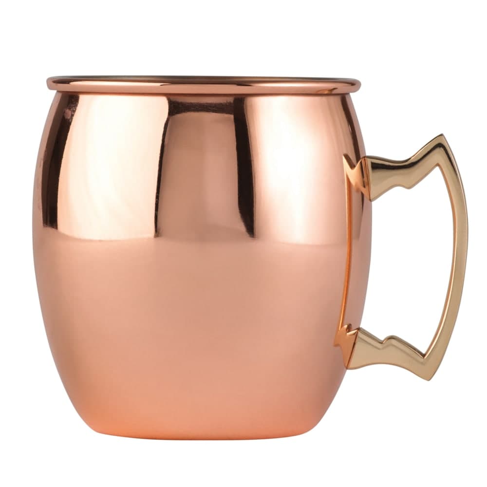 Arcoroc FK364 16 oz Moscow Mule Cup - Stainless Steel/Copper Finish