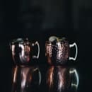 Arcoroc FK493 16 oz Moscow Mule Cup - Stainless Steel, Black thumbnail 2