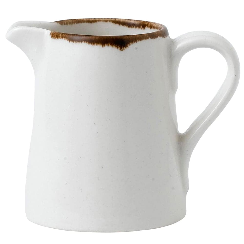 Dudson FM730 5 1/4 oz Harvest Creamer - Glazed Ceramic, Natural/Brown