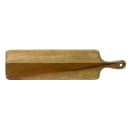 Dudson FN282 Rectangular Serving Board w/ Handle - 18 1/4" x 4 3/4", Acacia Wood thumbnail 2
