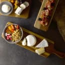 Dudson FN282 Rectangular Serving Board w/ Handle - 18 1/4" x 4 3/4", Acacia Wood thumbnail 3