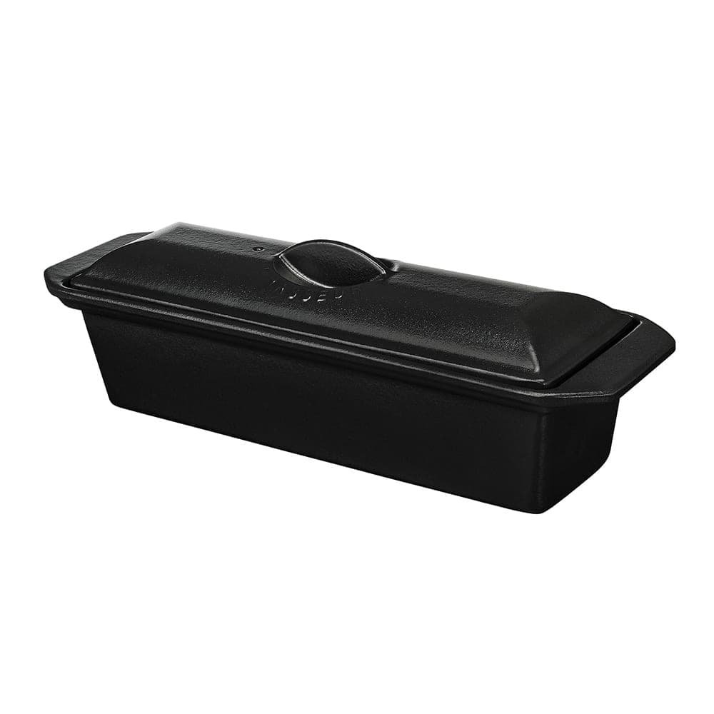 Chasseur Rectangular Cast Iron Terrine Baking Dish - 12 2/5" x 9 7/8", Black (FN429)