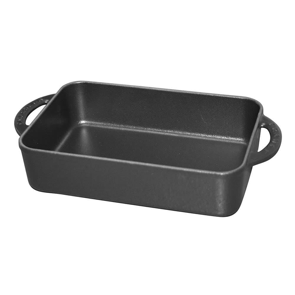 Chasseur Rectangular Cast Iron Gratin Baking Dish - 7 1/4" x 4 3/4", Black (FN434)