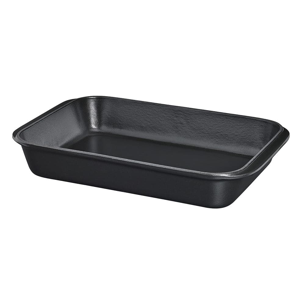 Chasseur Rectangular Cast Iron Gratin Baking Dish - 11 1/2" x 8", Black (FN436)