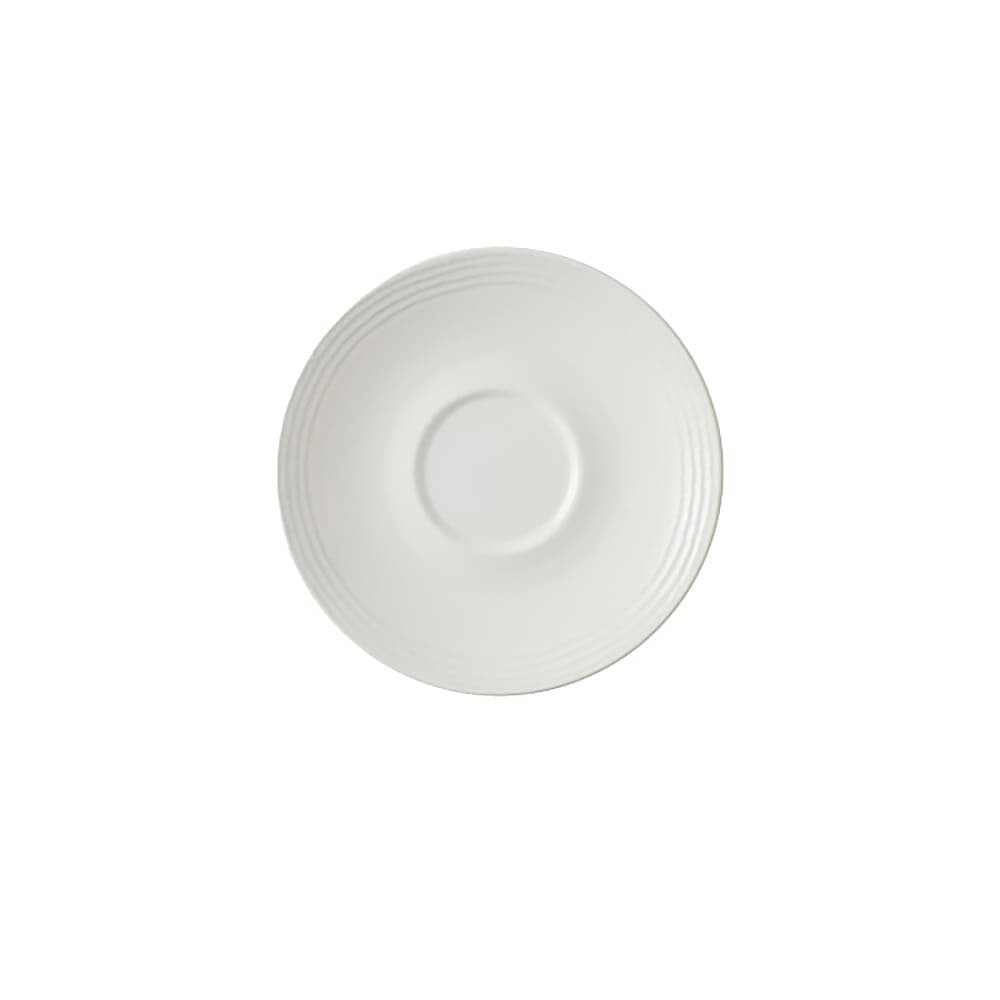 Dudson FP185 6 1/4" Round Harvest Saucer - Ceramic, Norse White
