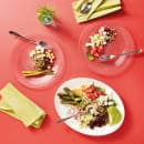 Arcoroc N9364 13" x 9 3/4" Oval Evolutions Platter - Glass, White thumbnail 3