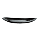 Arcoroc P1140 Oval Evolutions Steak Plate - 11 3/4" x 10", Glass, Black thumbnail 2