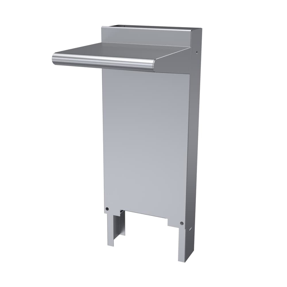 Garland CCHS-12 Cuisine Backguard/Flue Riser w/ Single High Shelves, 35 x 12"W