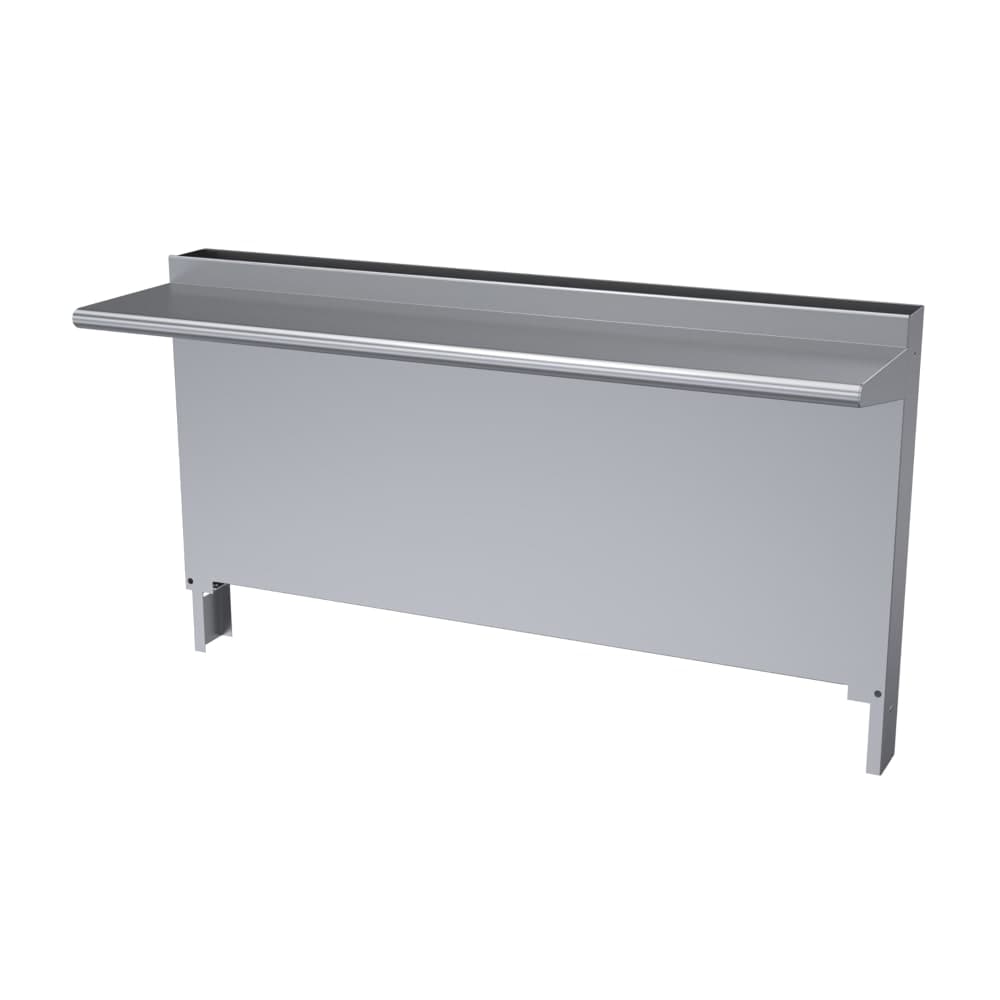 Garland CCHS-54 Cuisine Backguard/Flue Riser w/ Single High Shelves, 35 x 54"W