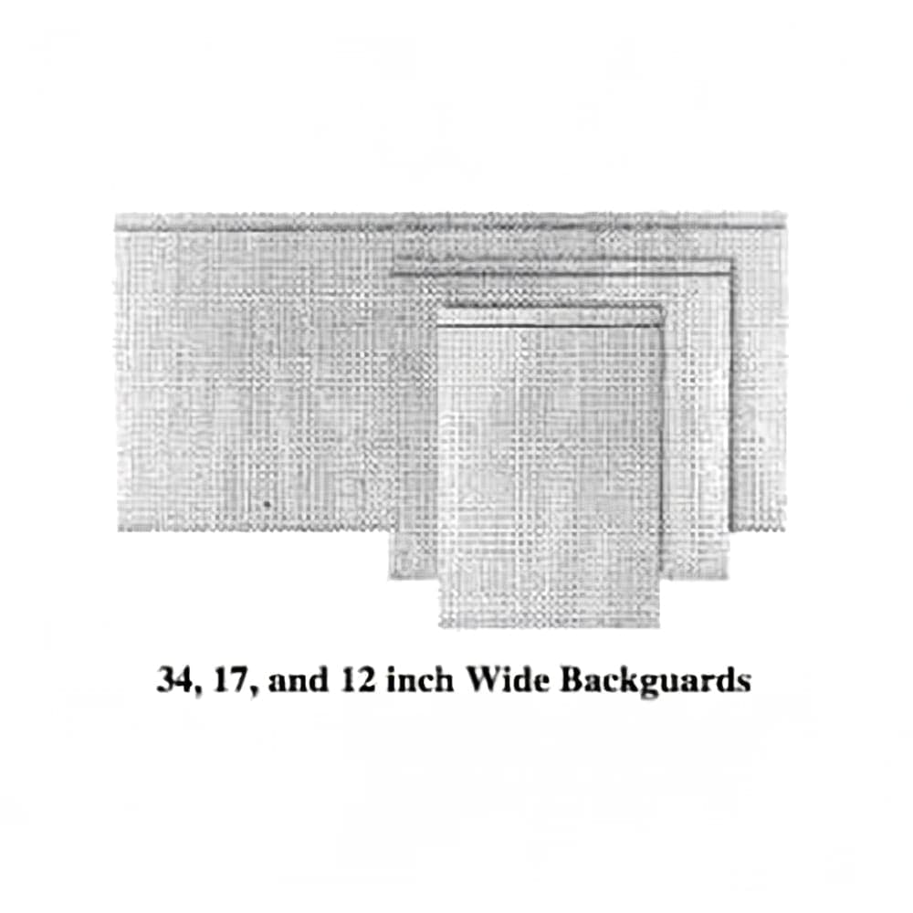 Garland M17BG Backguard Flue Riser, 17 x 17"
