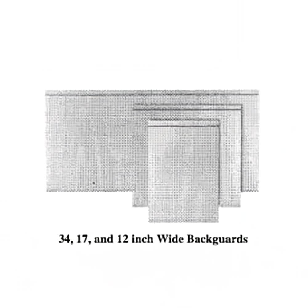 Garland M51BG Master Series Backguard/ Flue Riser, 17" X 51"W, Stainless