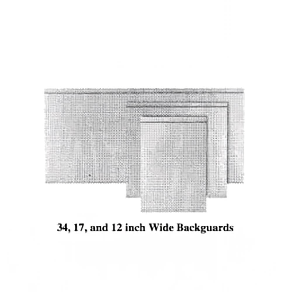 Garland M68LPBG Master Series Low Profile Backguard/ Flue Riser, 10" X 68"W, Stainless