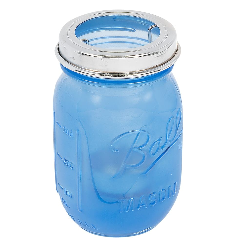 Hollowick 1610SDBL Firefly Tealight Candle Holder w/ Hanging Cradle - 5 1/4" x 3", Satin Dark Blue