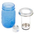 Hollowick 1610SDBL Firefly Tealight Candle Holder w/ Hanging Cradle - 5 1/4" x 3", Satin Dark Blue thumbnail 3