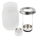 Hollowick 1610SL Firefly Tealight Candle Holder w/ Hanging Cradle - 5 1/4" x 3", Satin Linen thumbnail 2