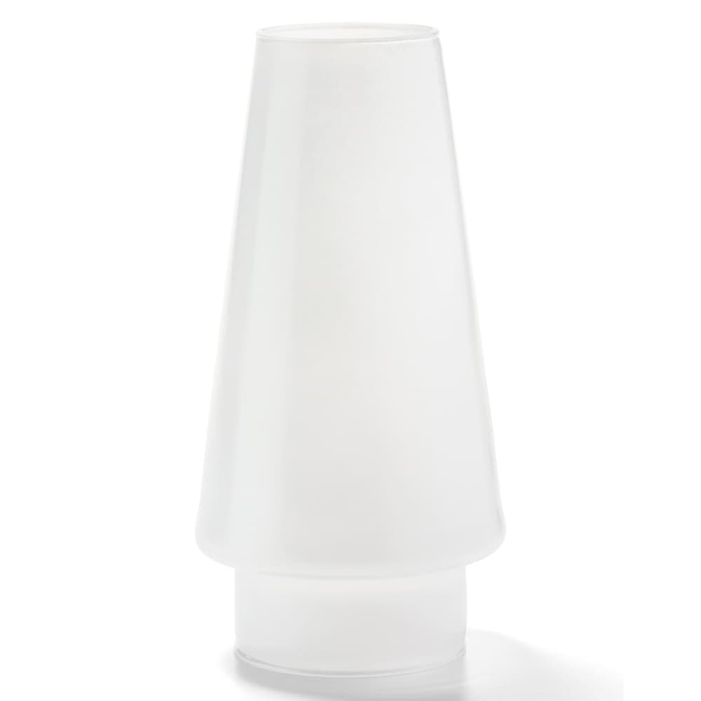 Hollowick 36SL 4" Conical Fitter Globe for 3" Fitter Base, Satin Crystal Bubble