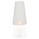 Hollowick 36SL 4" Conical Fitter Globe for 3" Fitter Base, Satin Crystal Bubble thumbnail 2