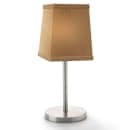 Hollowick 393SS Square Candlestick Shade - 4 3/4" x 4 1/4", Fabric, Sandstone thumbnail 2